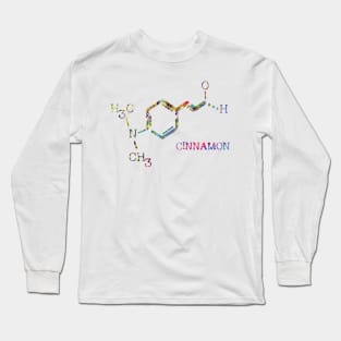 Cinnamon molecule Long Sleeve T-Shirt